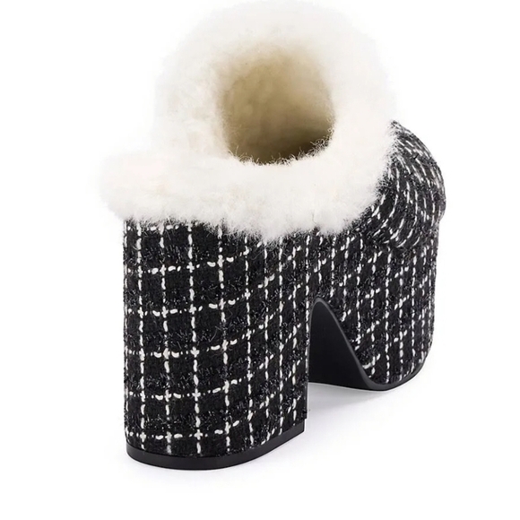 🖤🔹️ LARROUDE 🔹️Made In Brazil Miso Platform Lined Mules, black for women - Picture 7 of 9